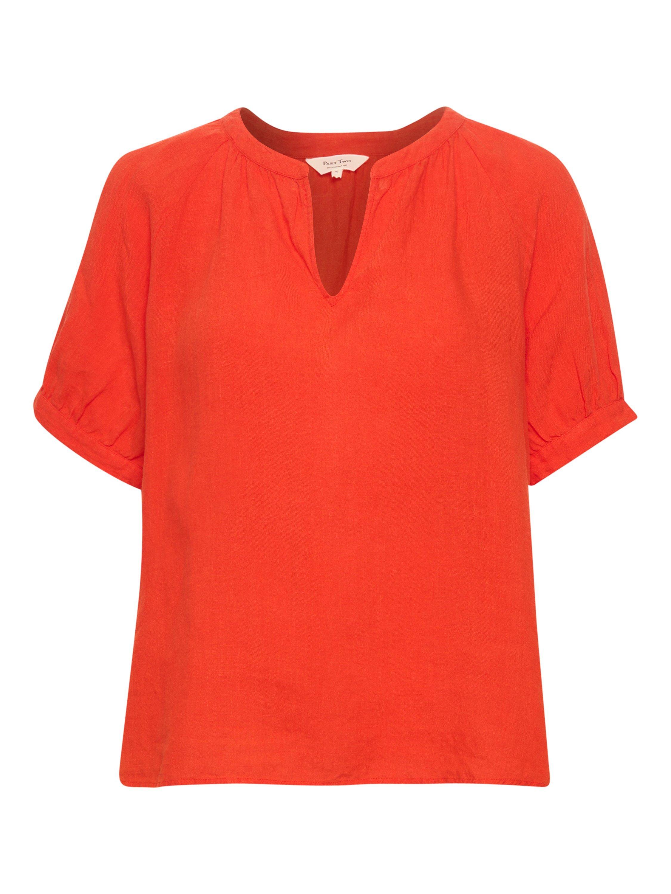 Part Two Popsy Linen Blouse, Grenadine, 8