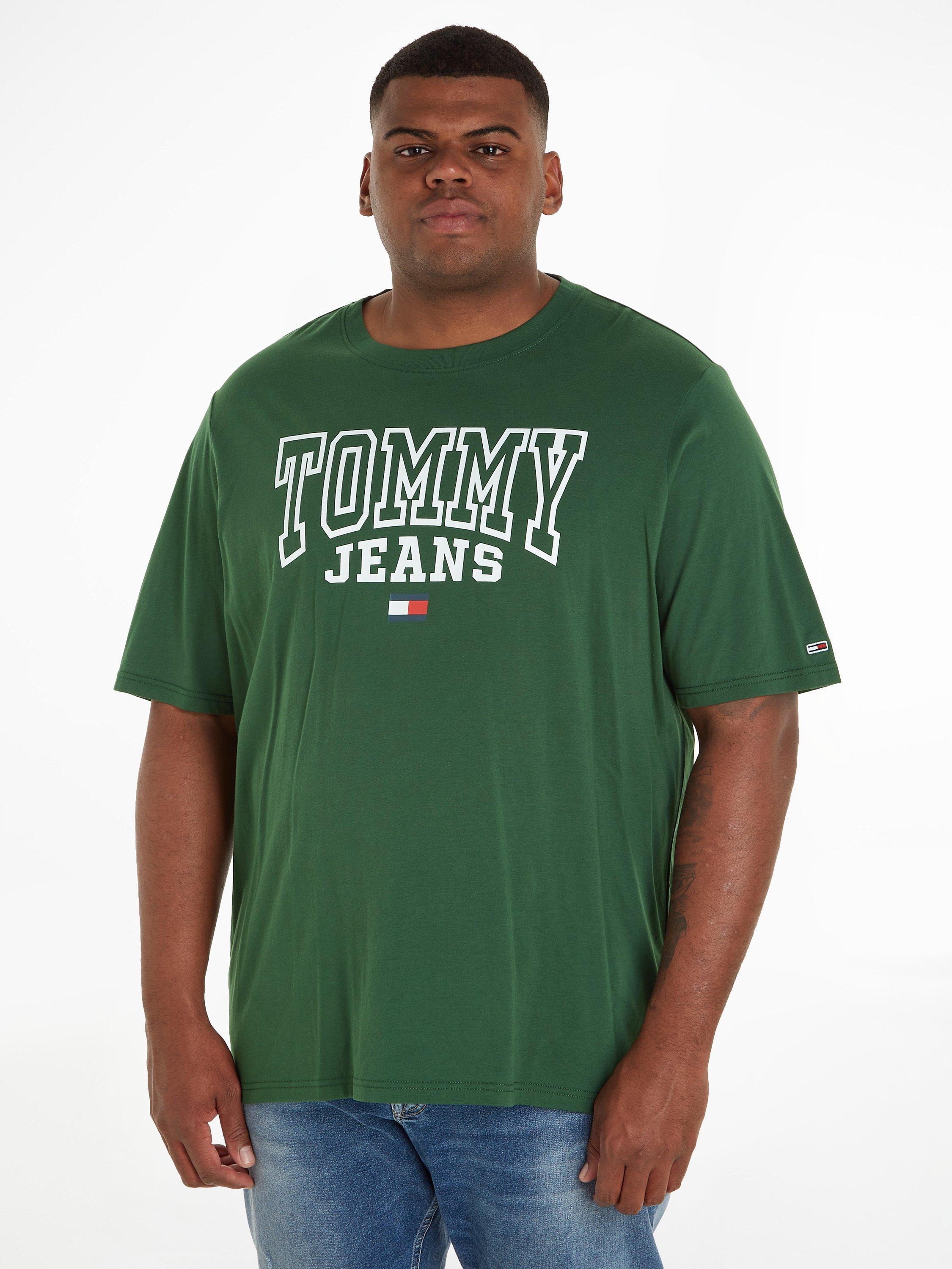 Tommy Jeans Big & Tall Badge Logo T-Shirt, Collegiate Green