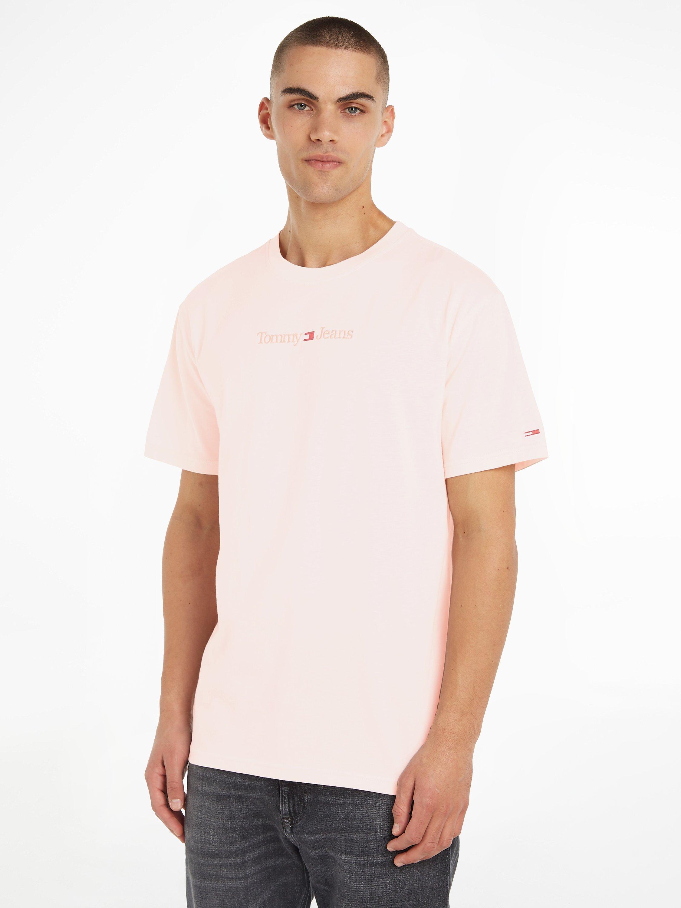 Tommy Jeans Logo T-Shirt, Faint Pink