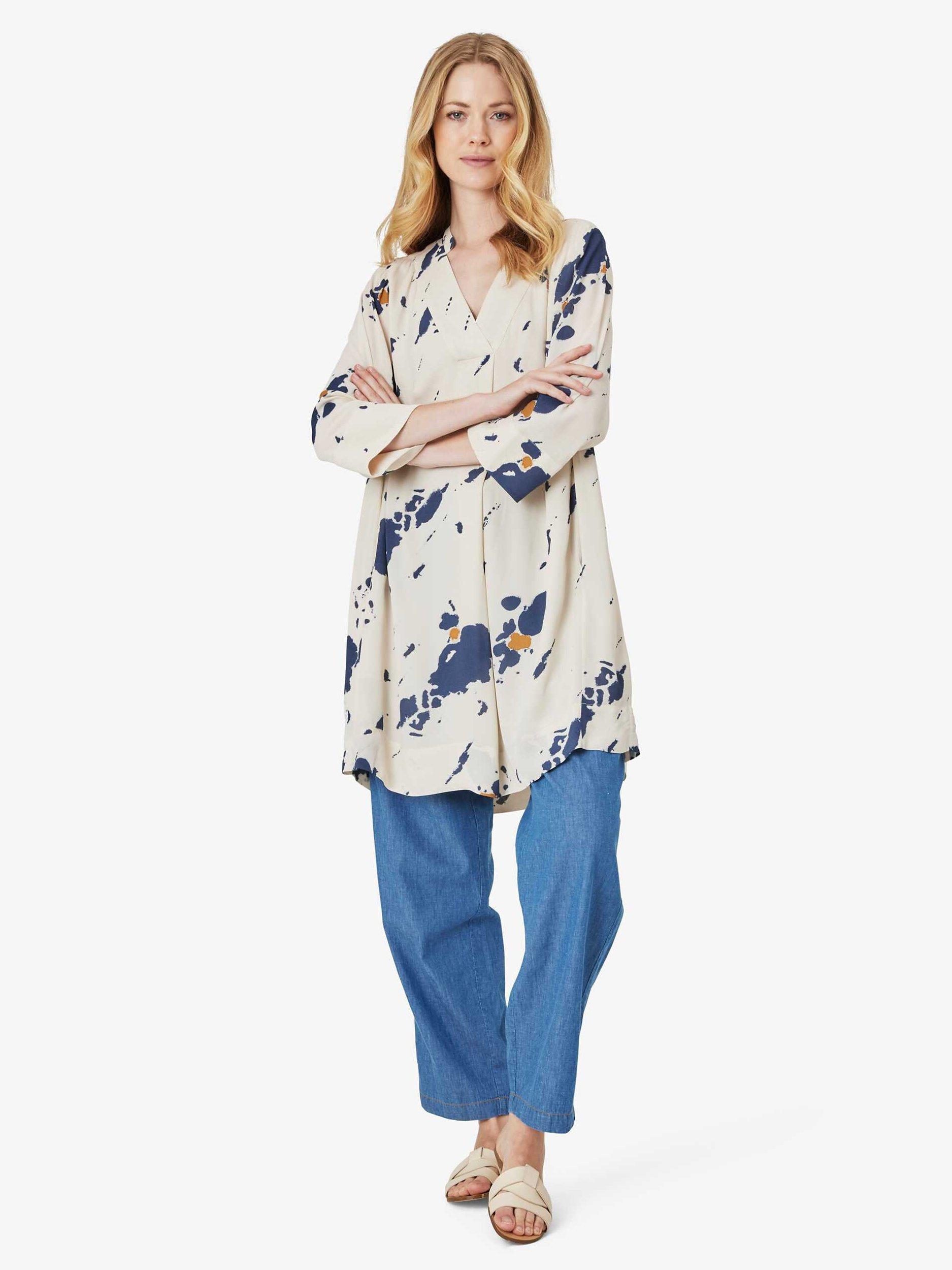 Noa Noa Caroline Tunic Dress, White/Blue