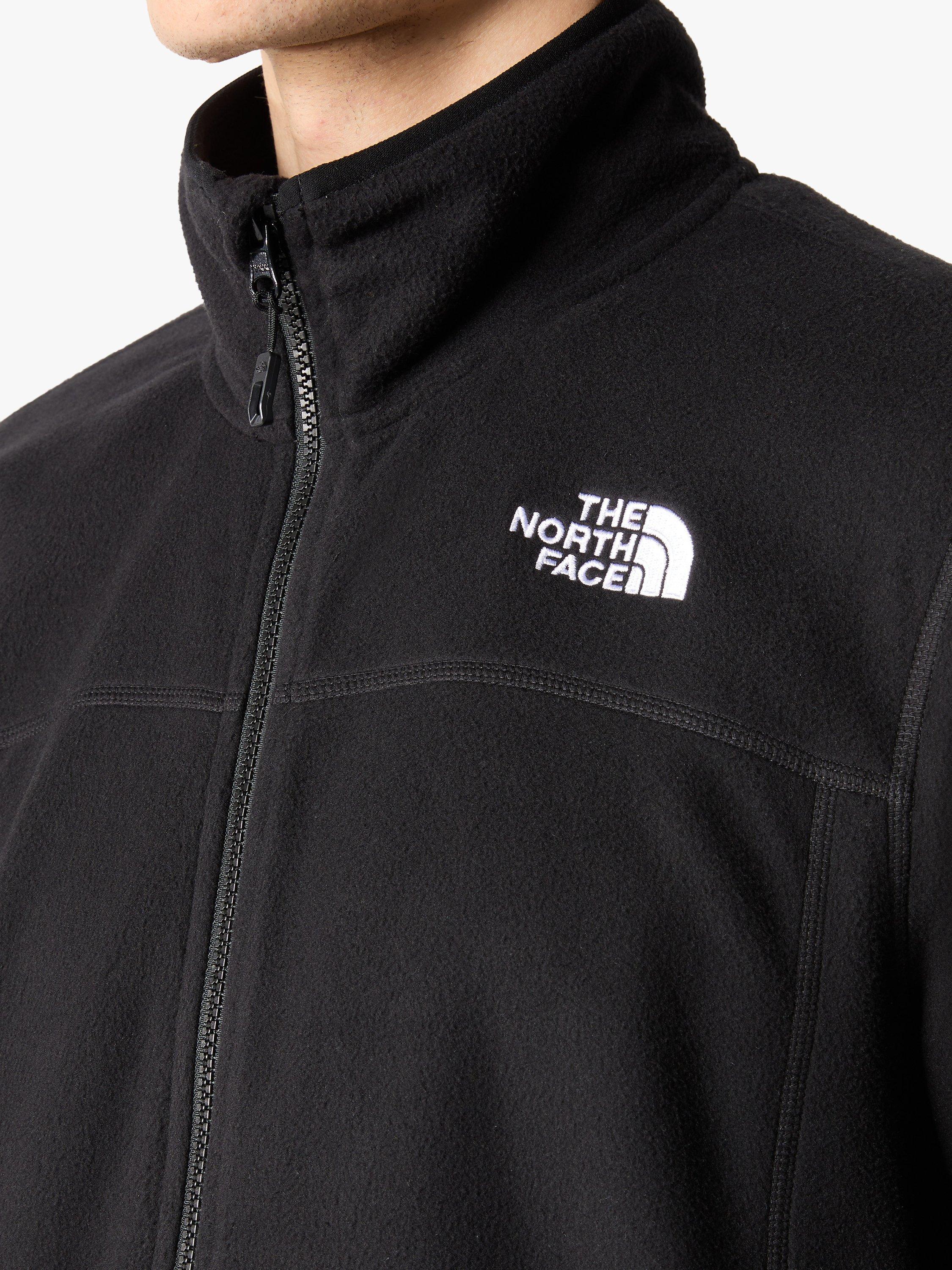 Product image 4 of 8, which shows The North Face 100 Glacier Full Zip Men's Fleece, Tnf Black, S