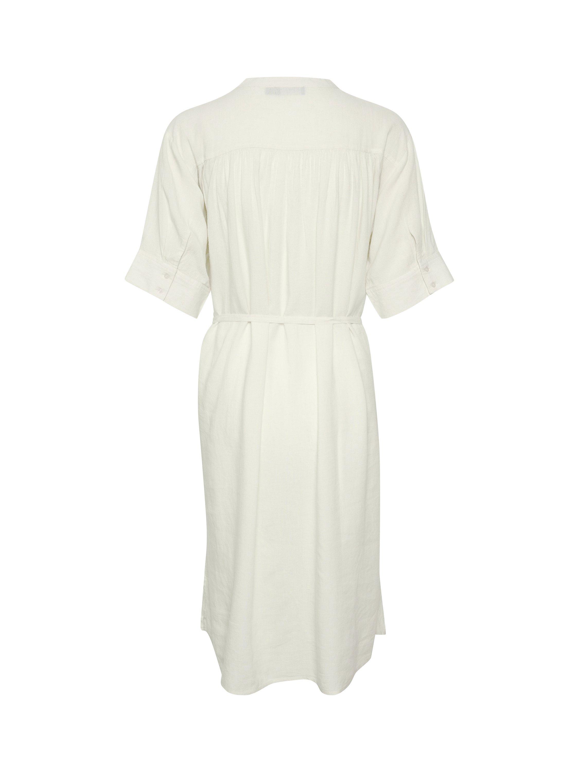 Product image 6 of 6, which shows Soaked In Luxury Rosaline Knee Length Shirt Dress, Whisper White, L