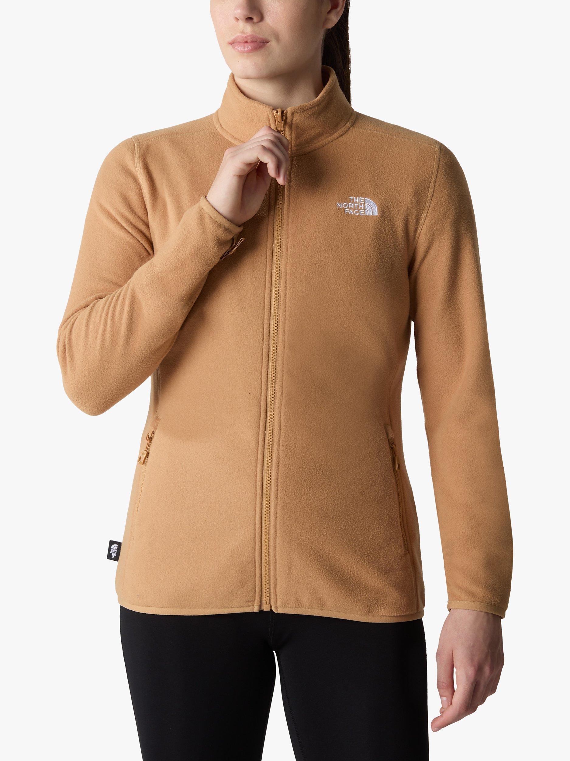 The North Face 100 Glacier Full Zip Women's Fleece, Almond Butter