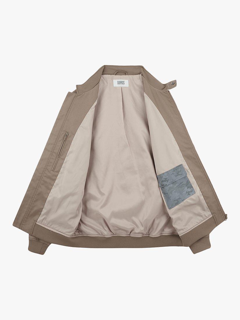 Product image 3 of 3, which shows Guards London Bayford Cotton Blend Harrington Jacket, Khaki, 40R