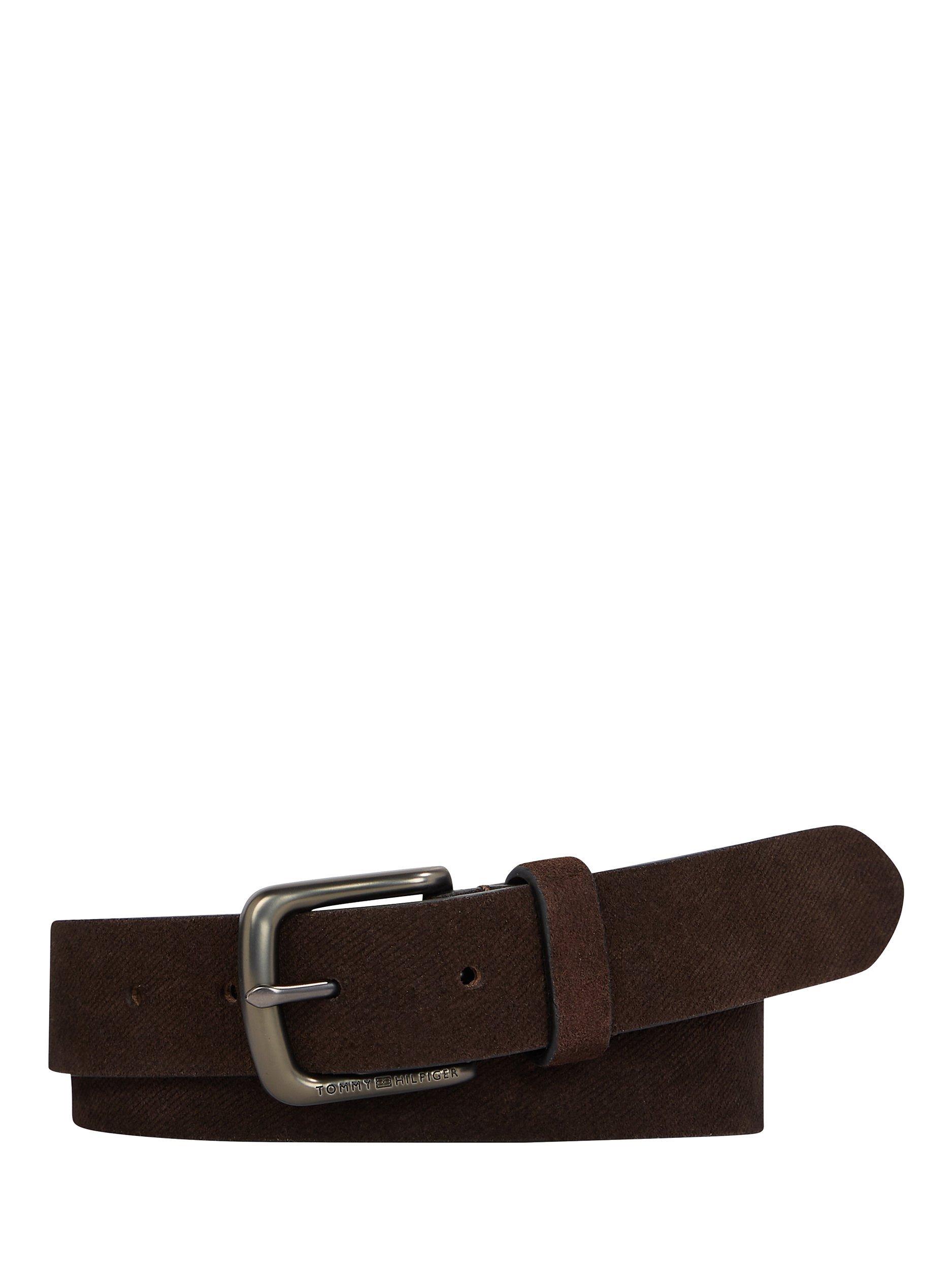 Tommy Hilfiger Casual 3.0 Suede Belt, Coffee Bean