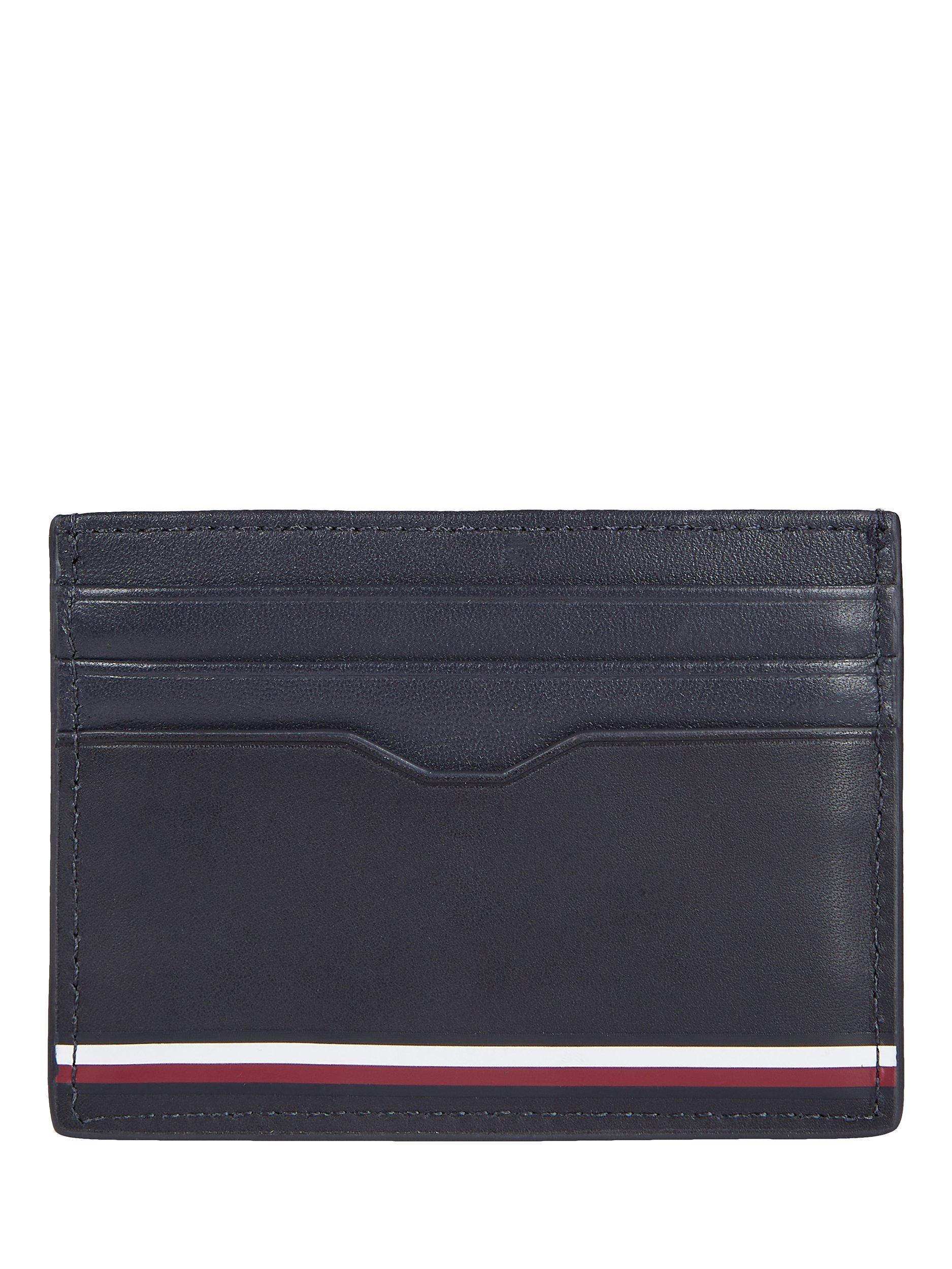 Product image 2 of 2, which shows Tommy Hilfiger Central Leather Card Holder, Space Blue, One Size