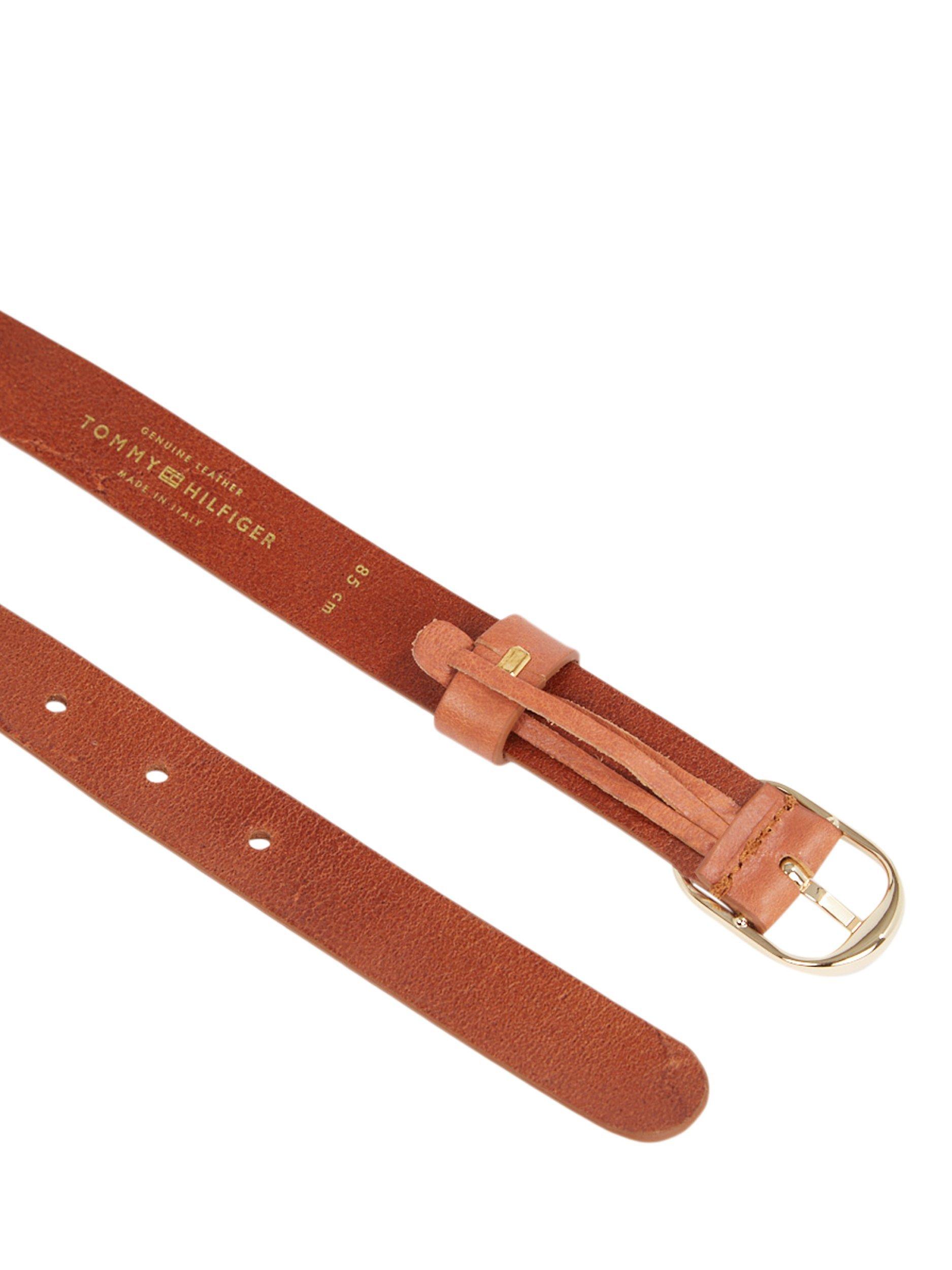 Product image 2 of 3, which shows Tommy Hilfiger Casual Monogram Leather Belt, Cognac, 39