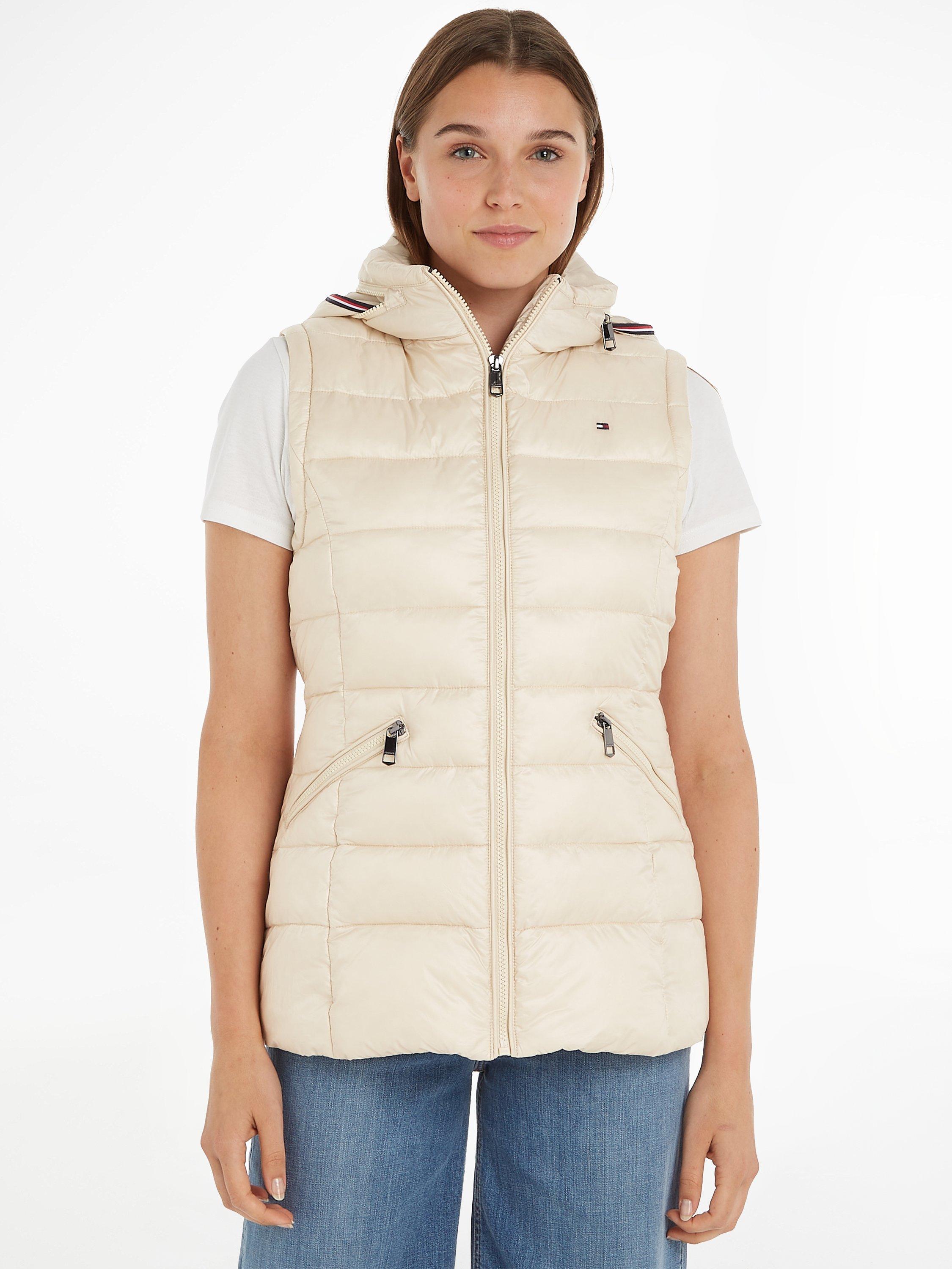 Tommy Hilfiger Padded Global Stripe Gilet, Classic Beige