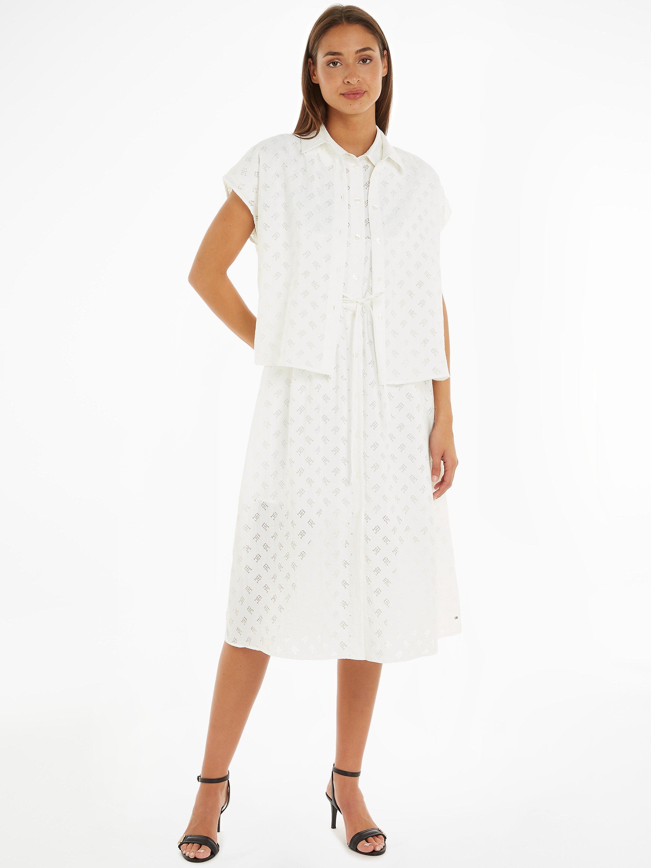 Tommy Hilfiger Devore Short Sleeved Shirt, Optic White