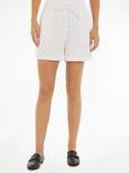 Tommy Hilfiger Monogram Devore Shorts, Optic White