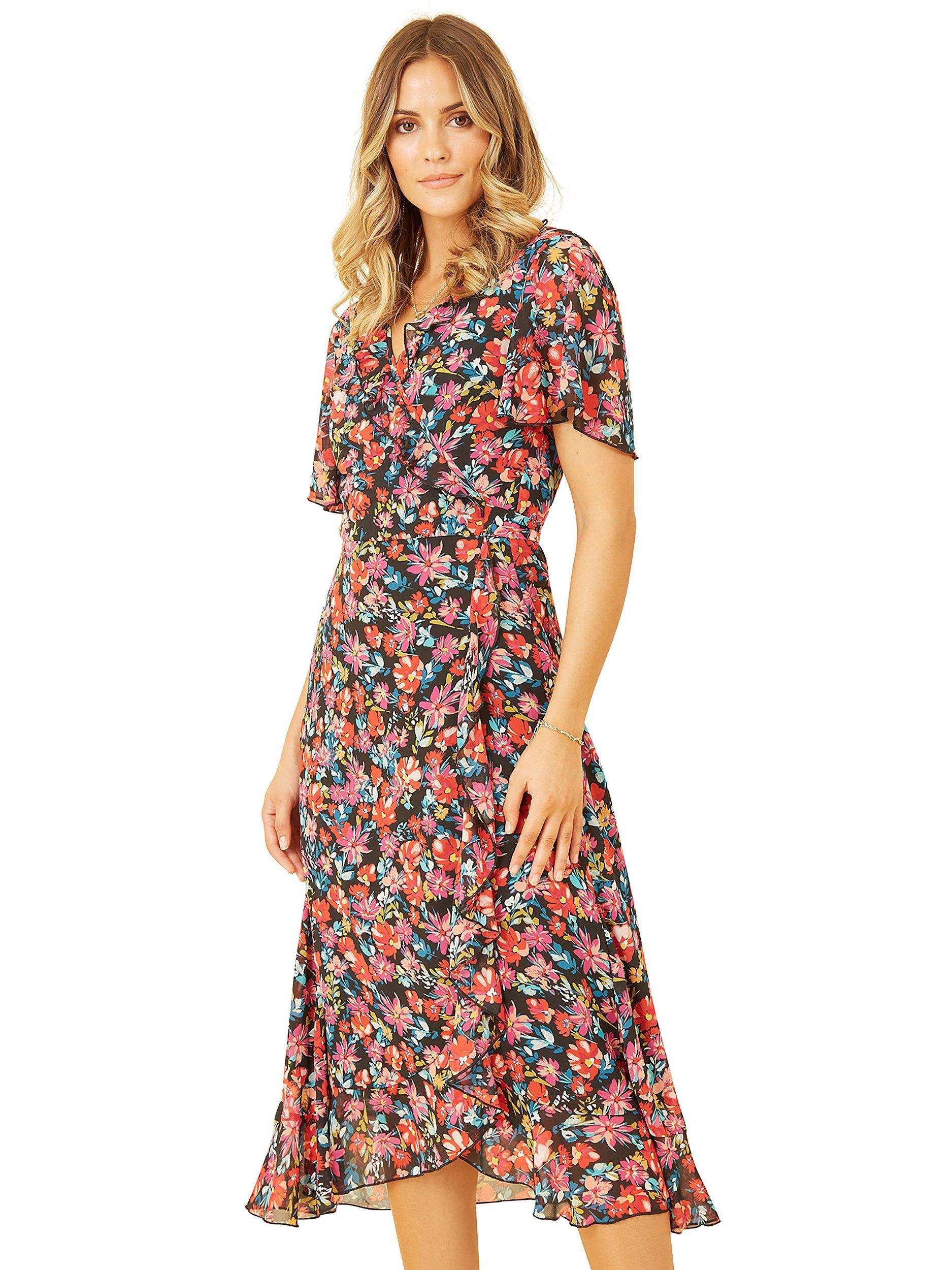 Yumi Floral Print Wrap Dress, Multi