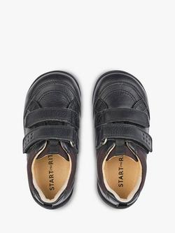 Start-Rite Kids' Zigzag Leather School Shoes, Black - view 2, Leather