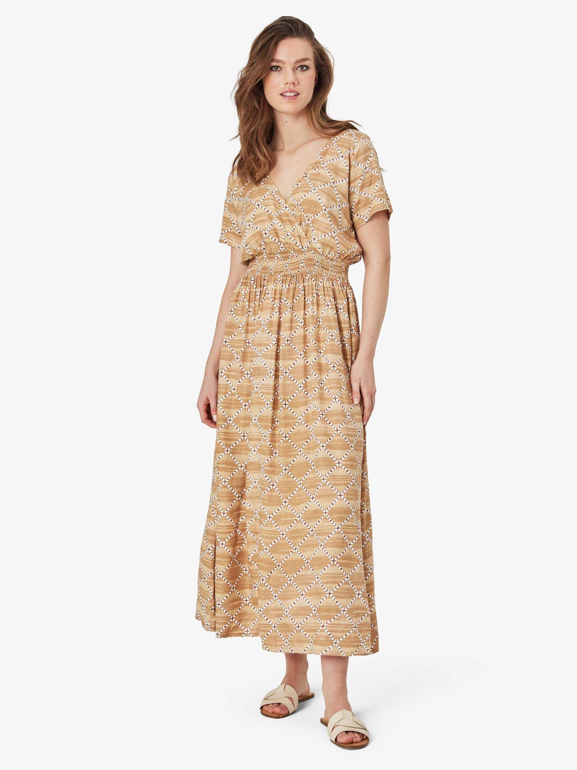 Product image 1 of 5, which shows Unmade Copenhagen Hanni Maxi Dress, Beige/Brown, S