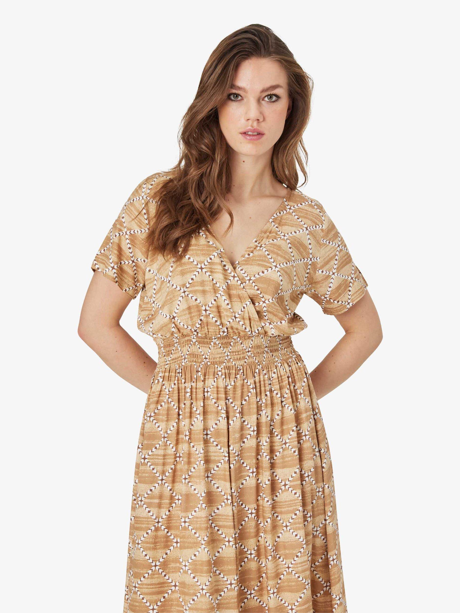 Product image 3 of 5, which shows Unmade Copenhagen Hanni Maxi Dress, Beige/Brown, S