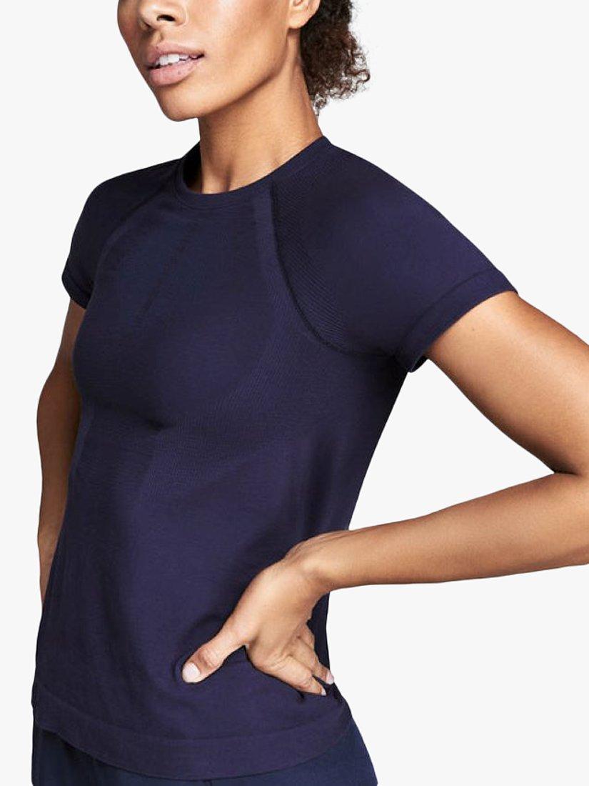LNDR Here Today Organic Cotton T-Shirt, True Navy