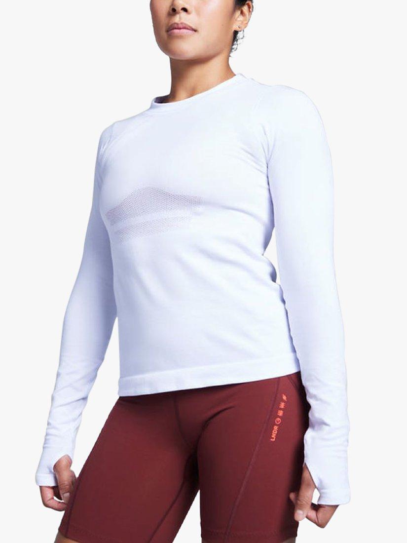 LNDR Here Today Organic Cotton Long Sleeve T-Shirt, White