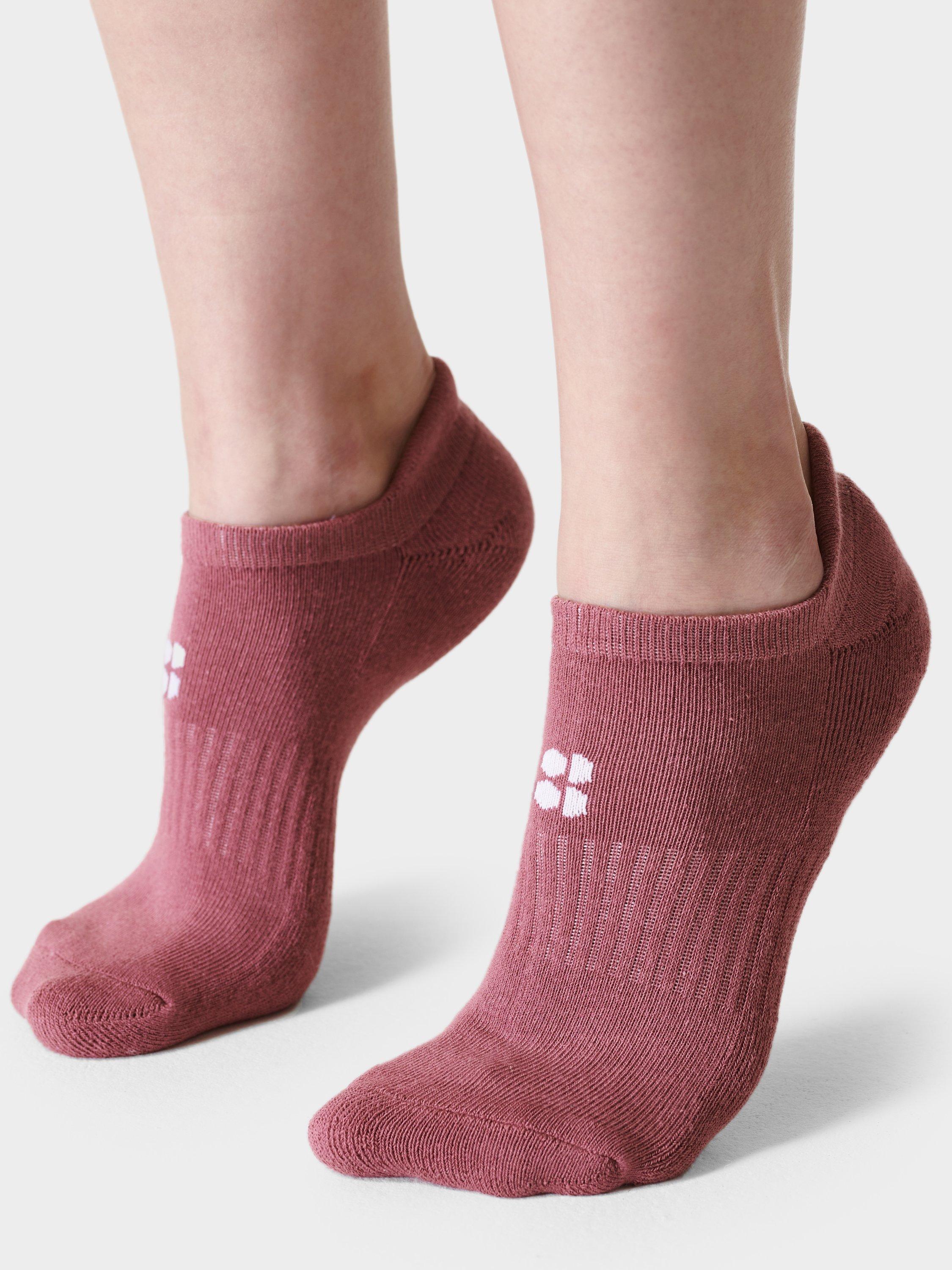 Sweaty Betty Workout Trainer Socks, Pack of 3, Adventure Pink
