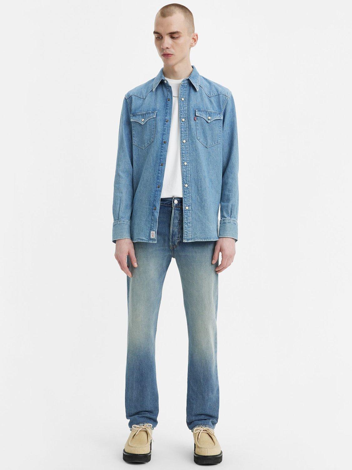 Levi's 501 Original Straight Leg Jeans, Misty Lake