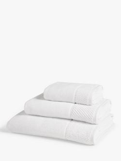 John Lewis Quick Dry Towels, White