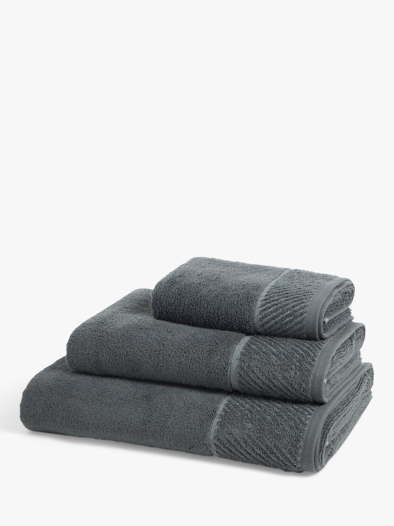 John Lewis ANYDAY Quick Dry Towels Steel