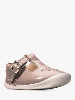 Clarks Baby Roamer Star Shoes, Pink - view 2, Pink Pat