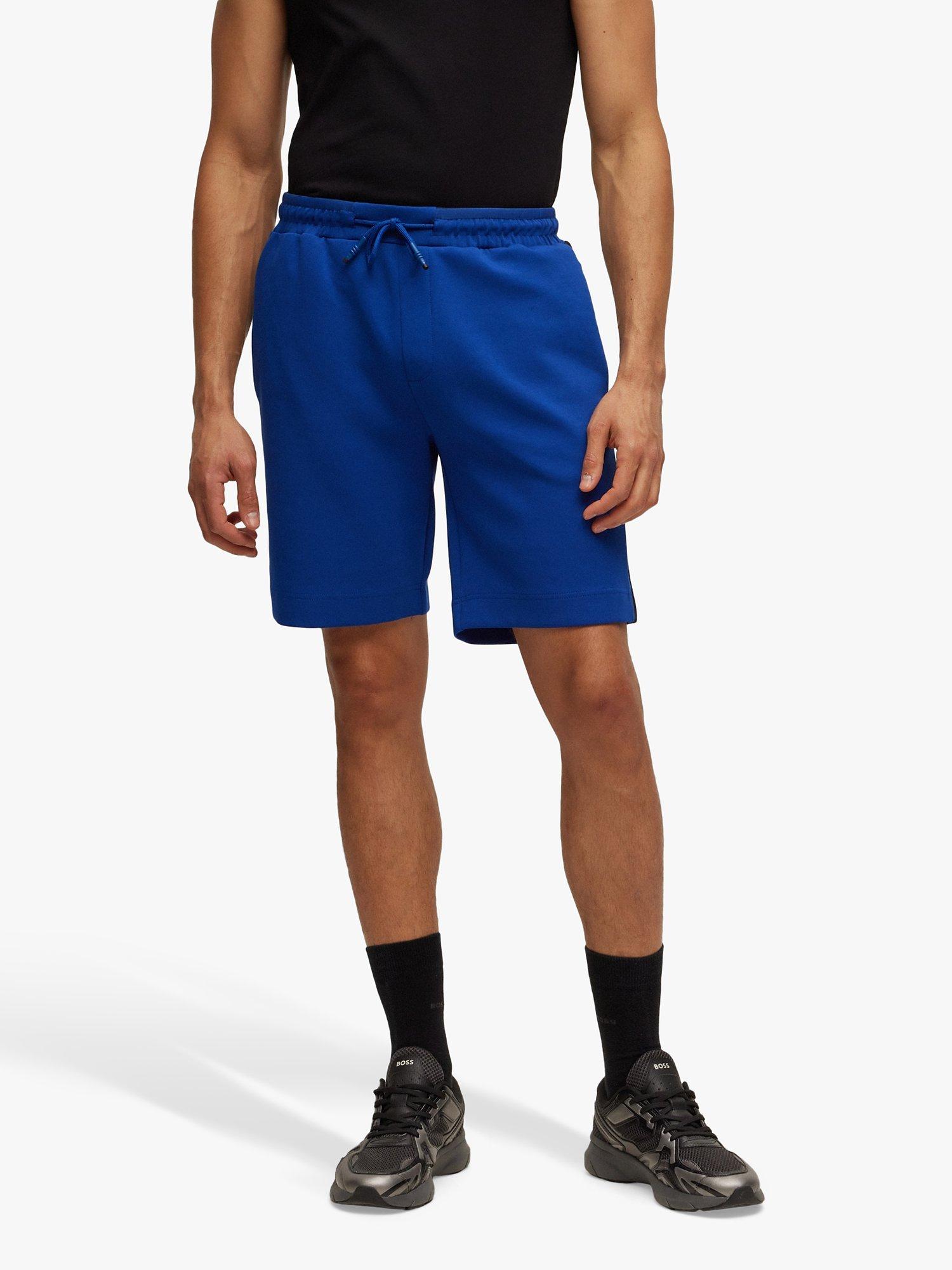 BOSS Headlo Plain Jersey Shorts, Blue