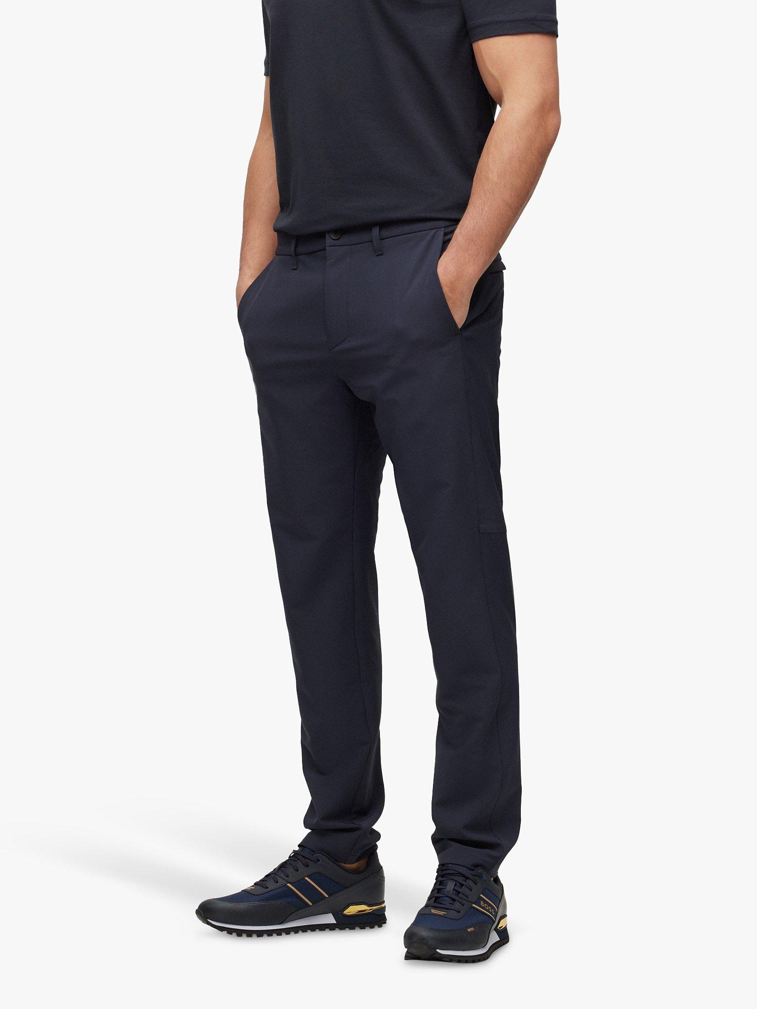 BOSS Commuter Slim Fit Trousers, Dark Blue