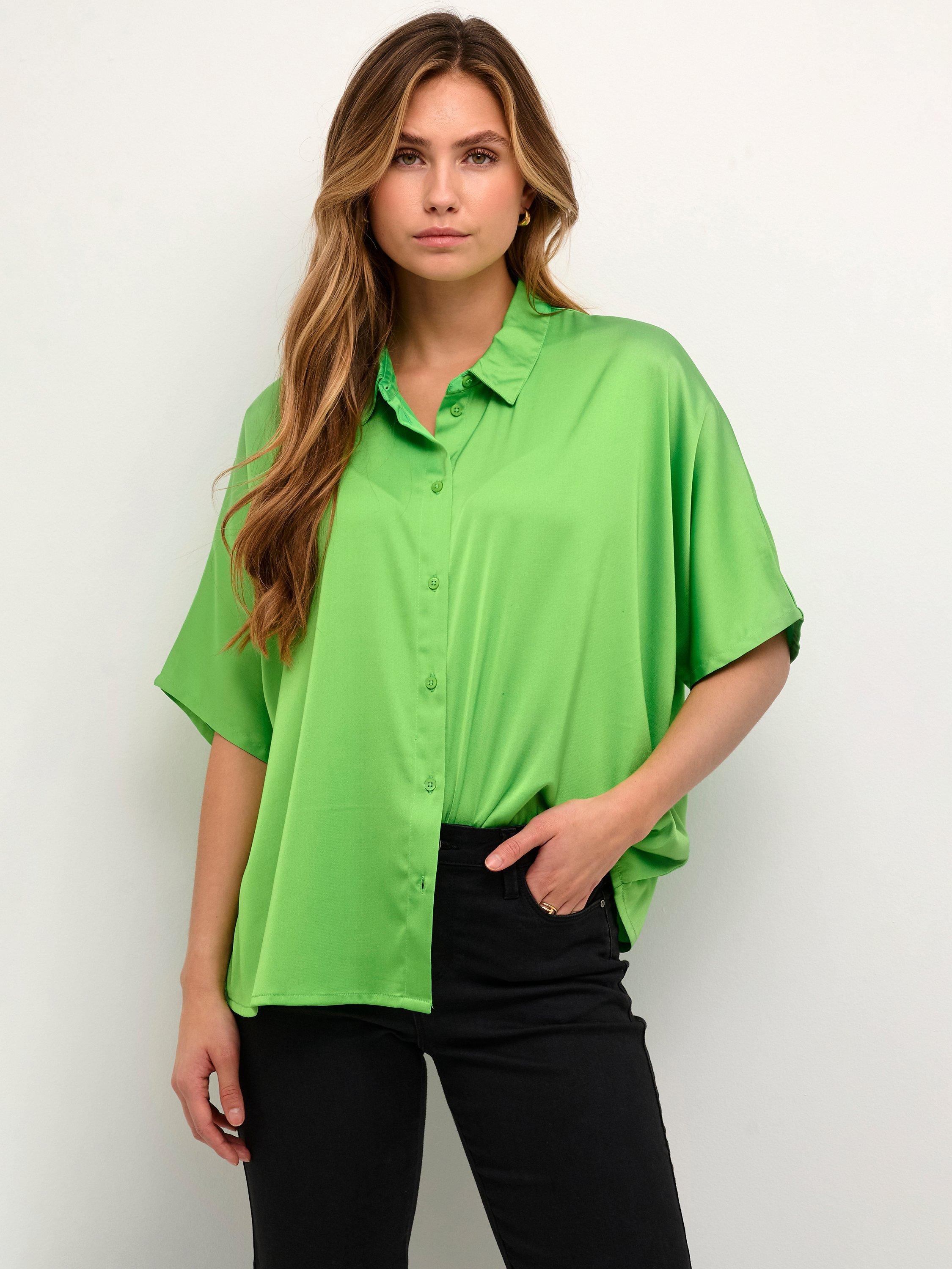 KAFFE Sasmina Shirt, Poison Green, 8