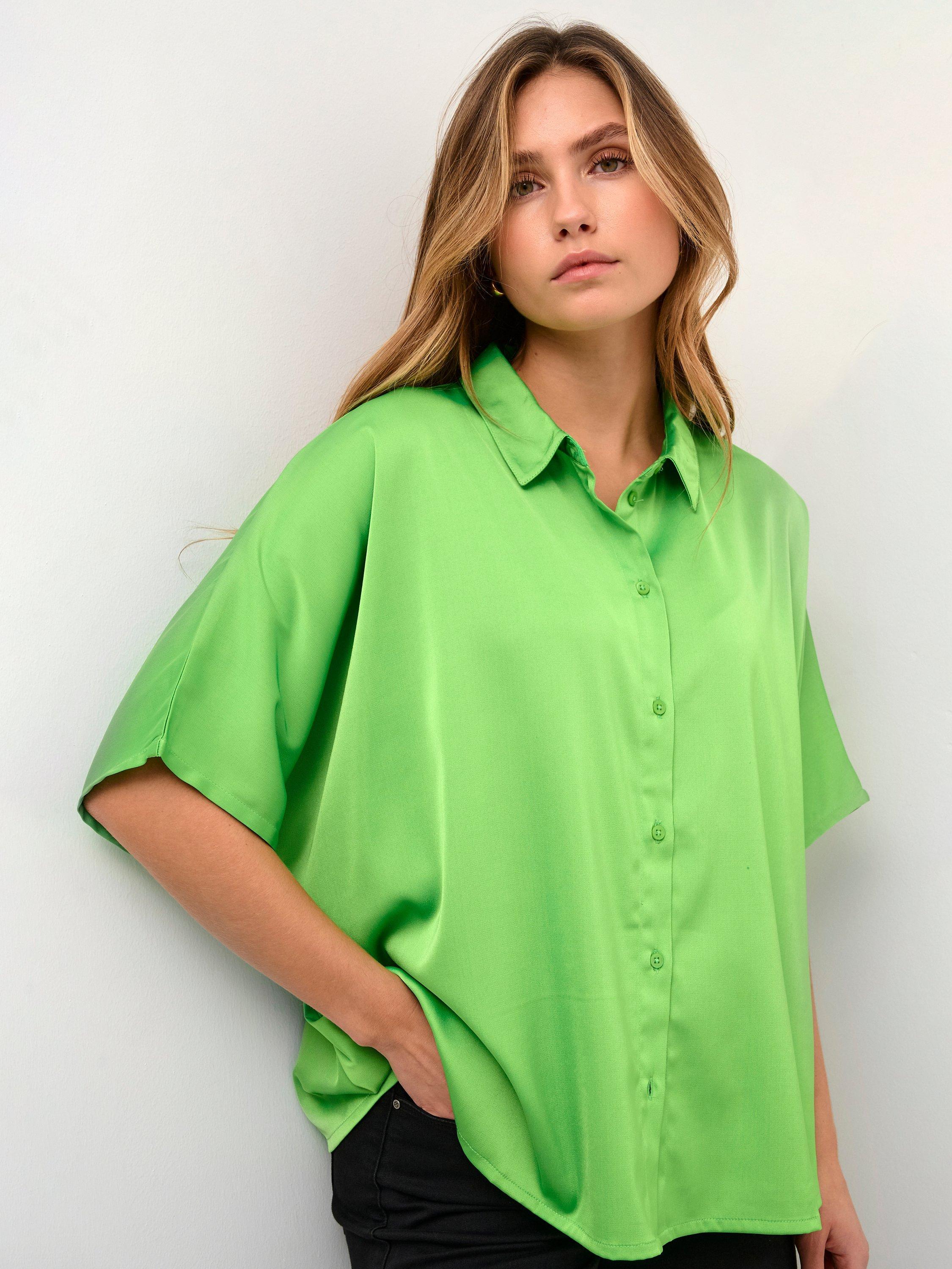 KAFFE Sasmina Shirt, Poison Green, 8