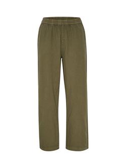 KAFFE Naya Plain Wide Leg Trousers - view 2, Grape Leaf
