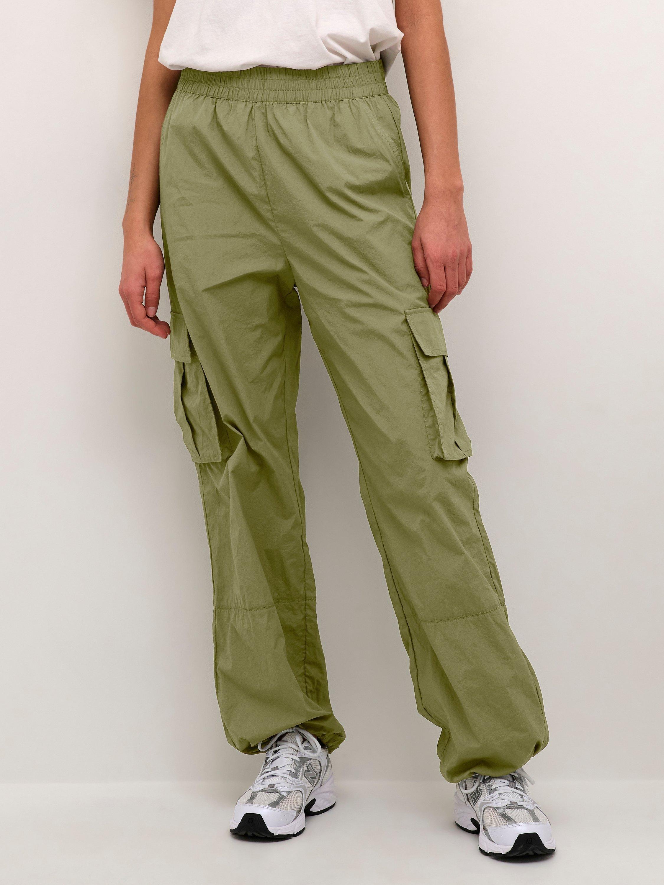 KAFFE Marie Cargo Trousers, Grape Leaf, 12