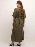 KAFFE Dicte Maxi Shirt Dress, Grape Leaf