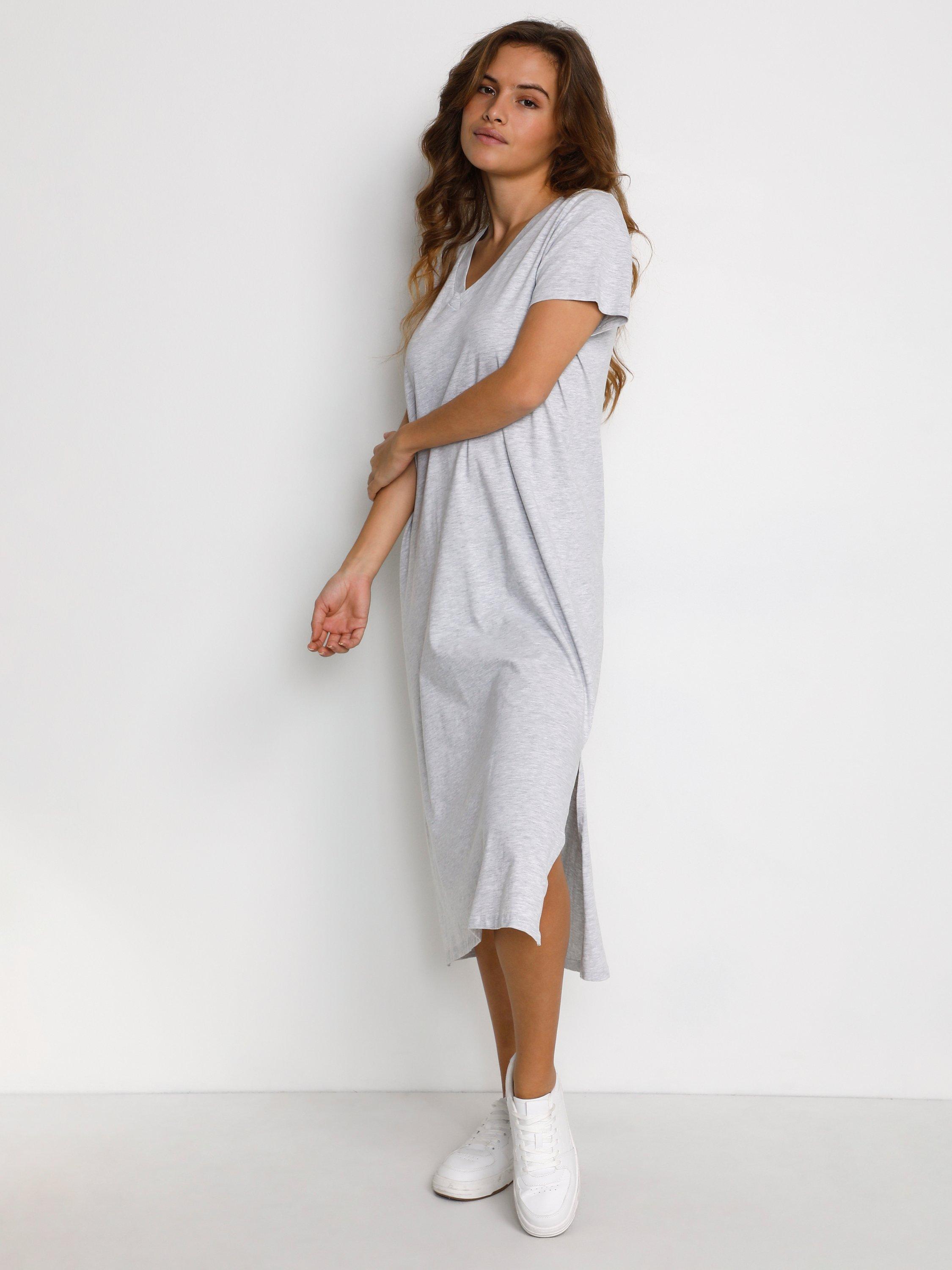 KAFFE Mily Jersey Dress Light Grey