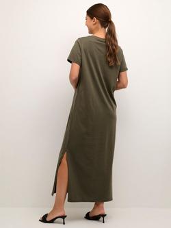 KAFFE Celina T-Shirt Dress - view 2, Grape Leaf