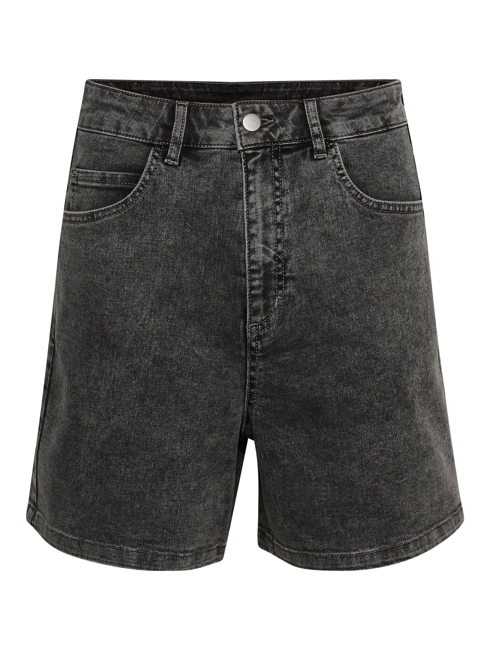 KAFFE Selna Denim Shorts, Black Washed, 8