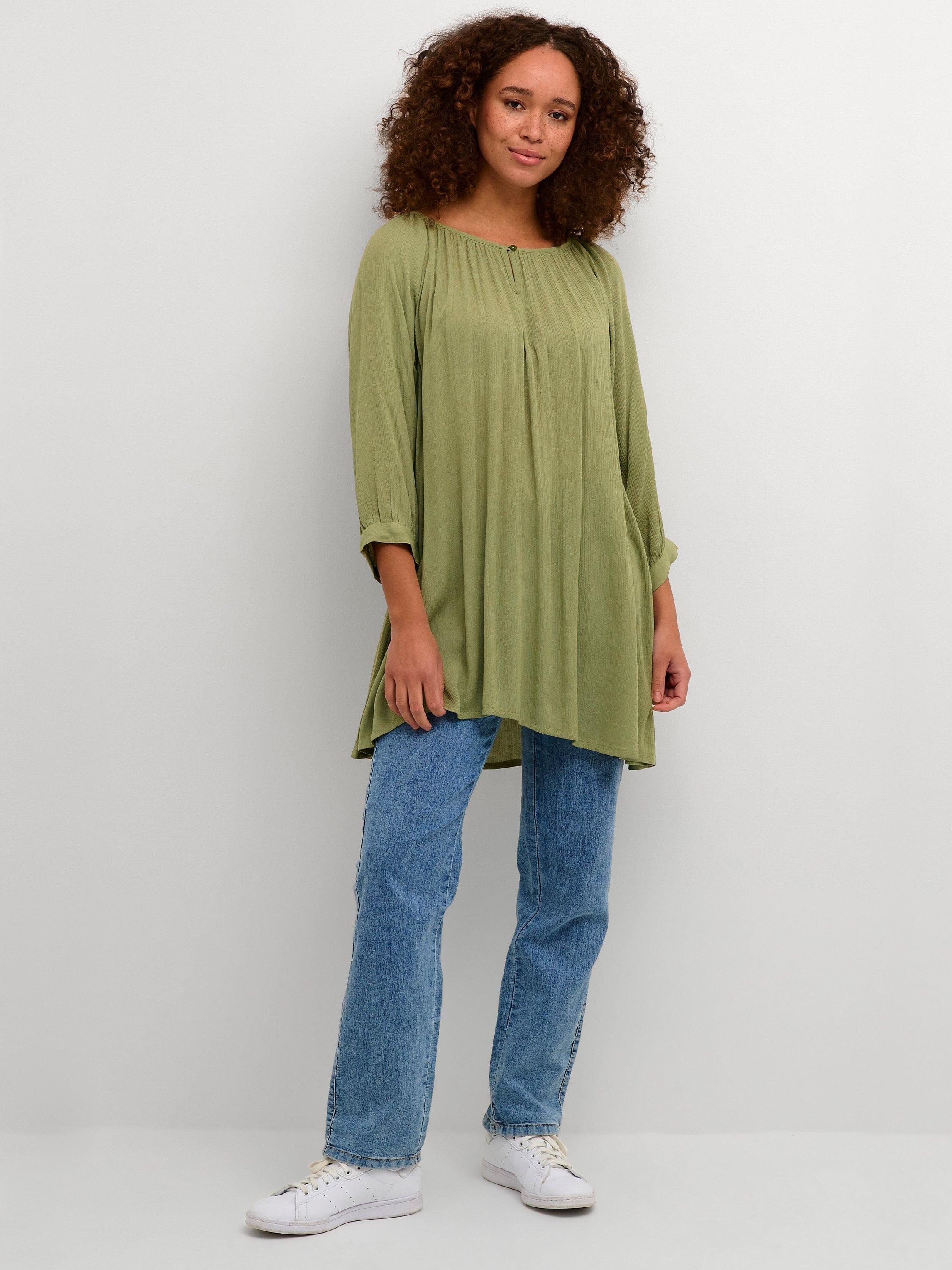 KAFFE Amber Tunic, Mosstone, 8