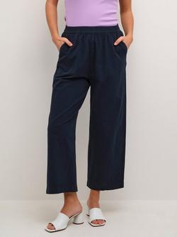 KAFFE Naya Culotte Trousers, Midnight Marine