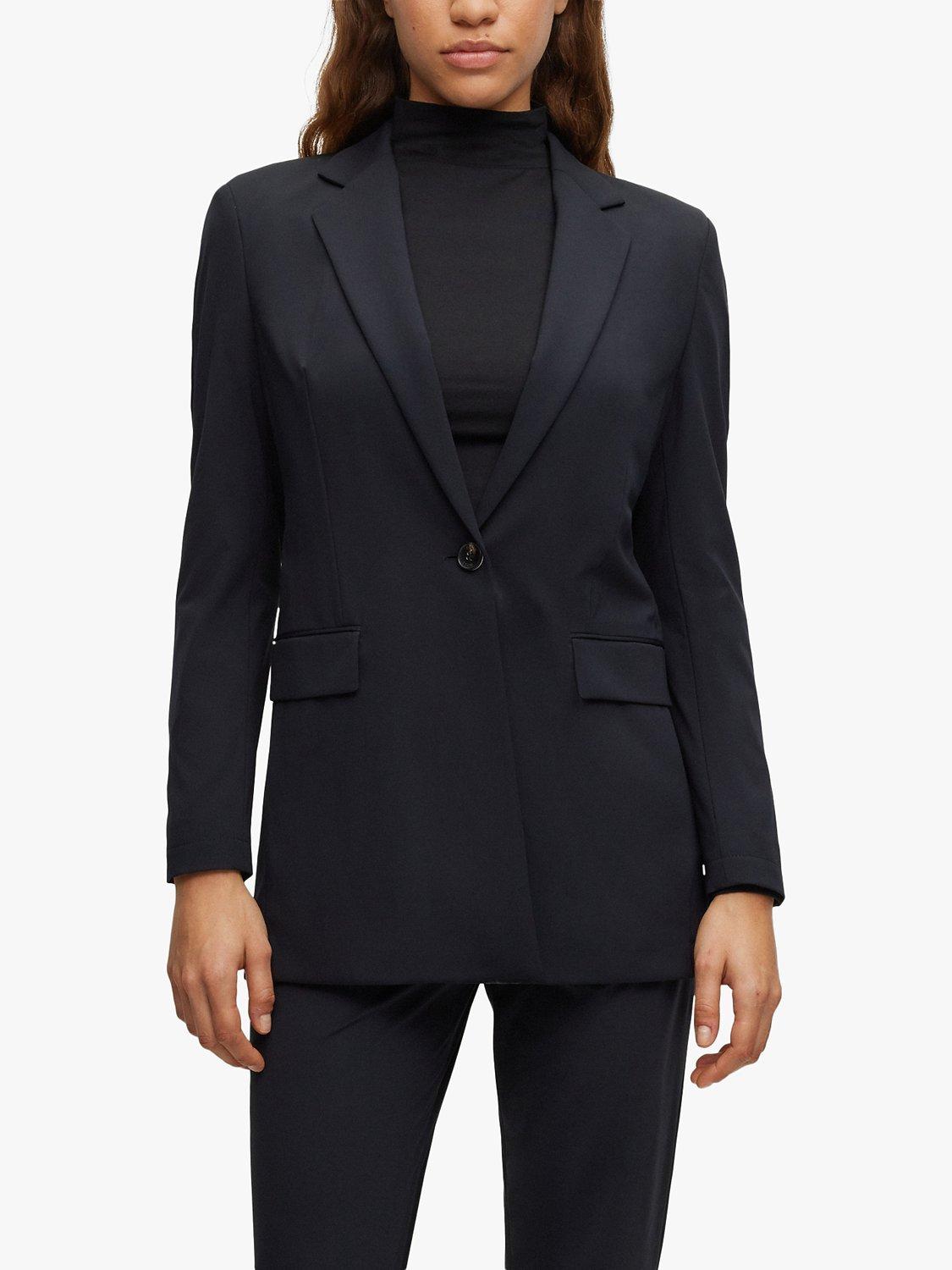 HUGO BOSS Jexotta Plain Blazer, Black