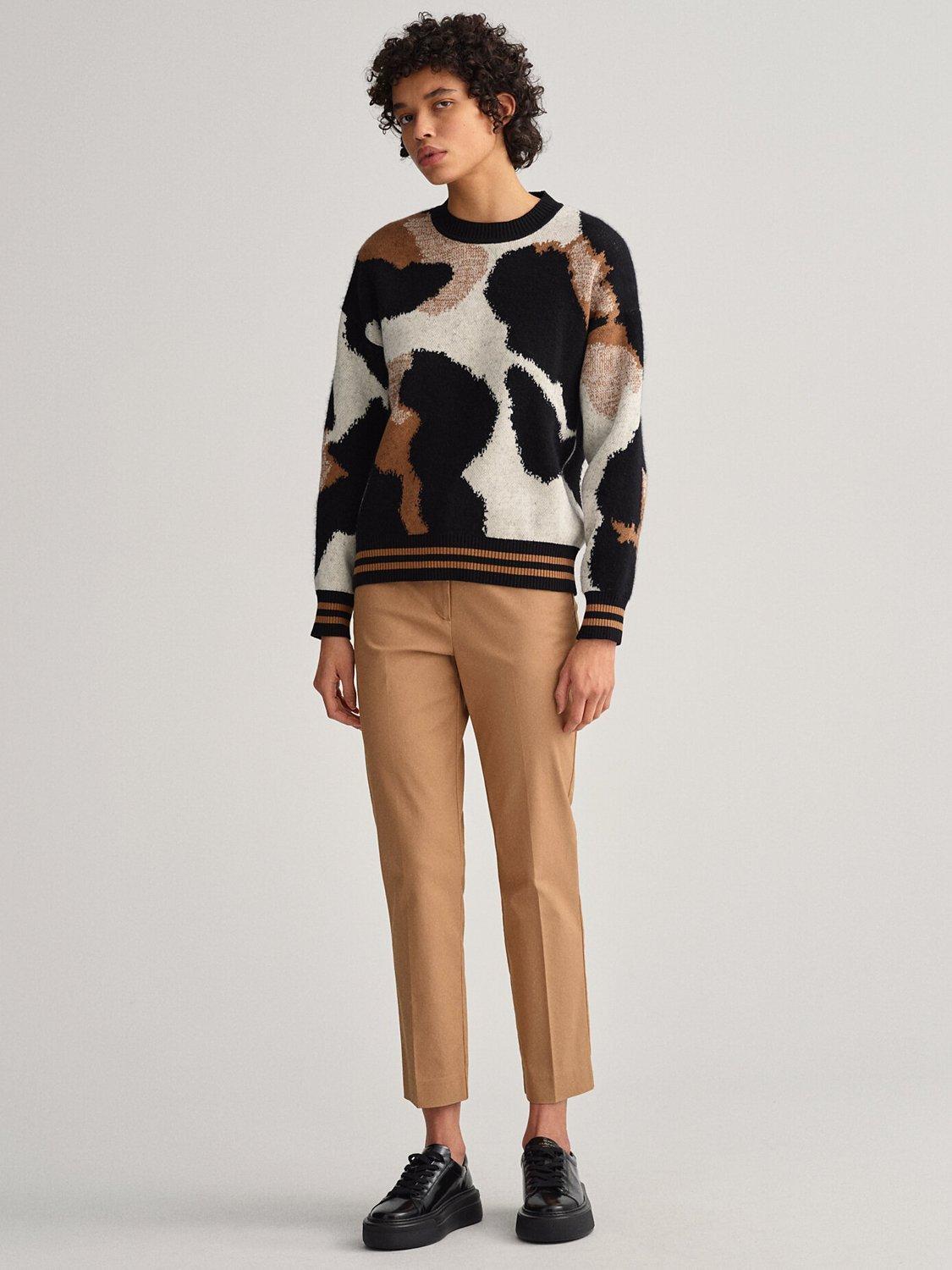 GANT Slim Fit Cropped Cigarette Chinos, Warm Khaki