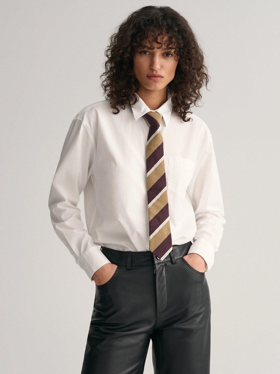GANT Relaxed Fit Poplin Shirt, White