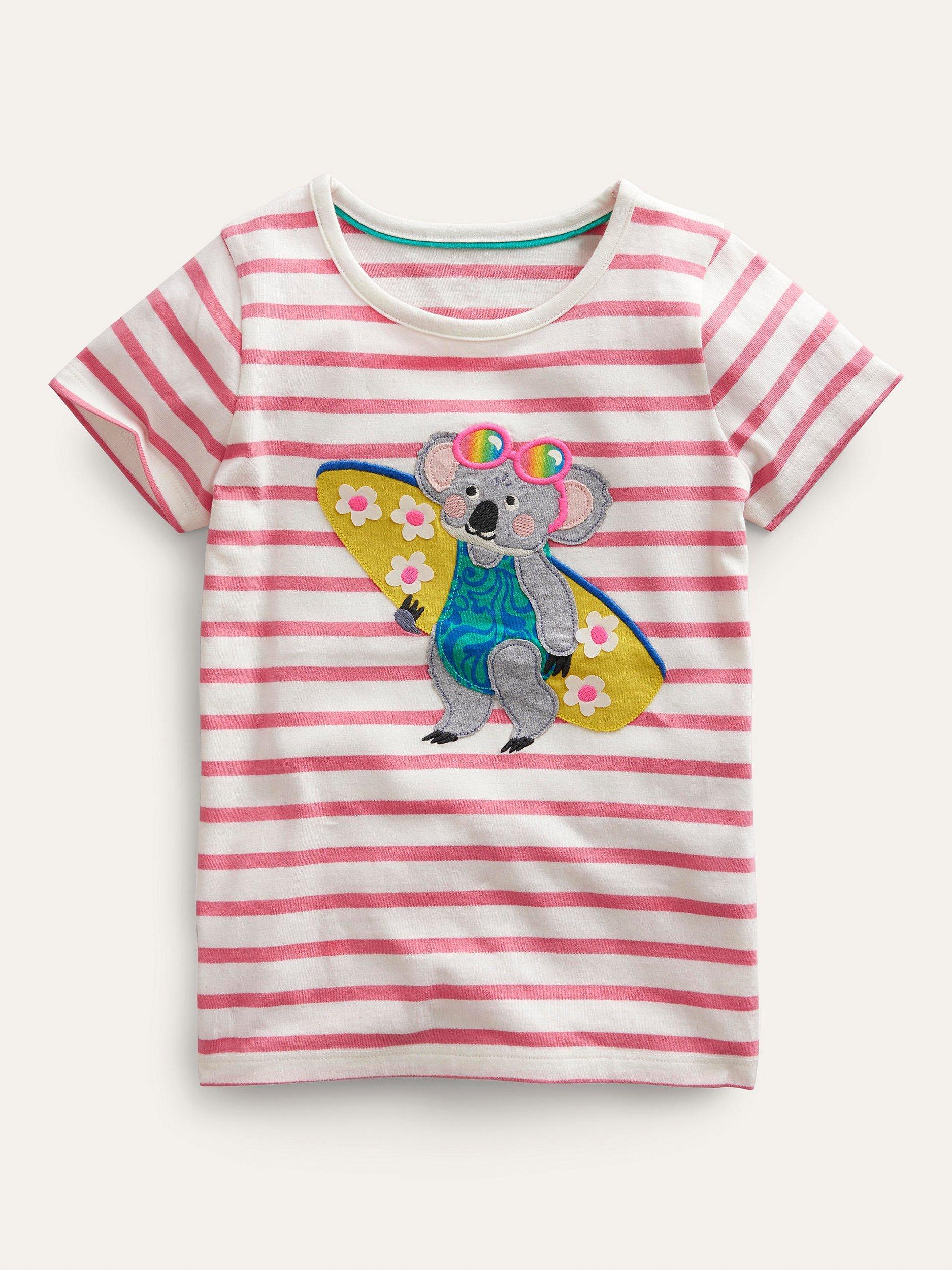 Mini Boden Kids' Appliqué Koala Bear T-Shirt