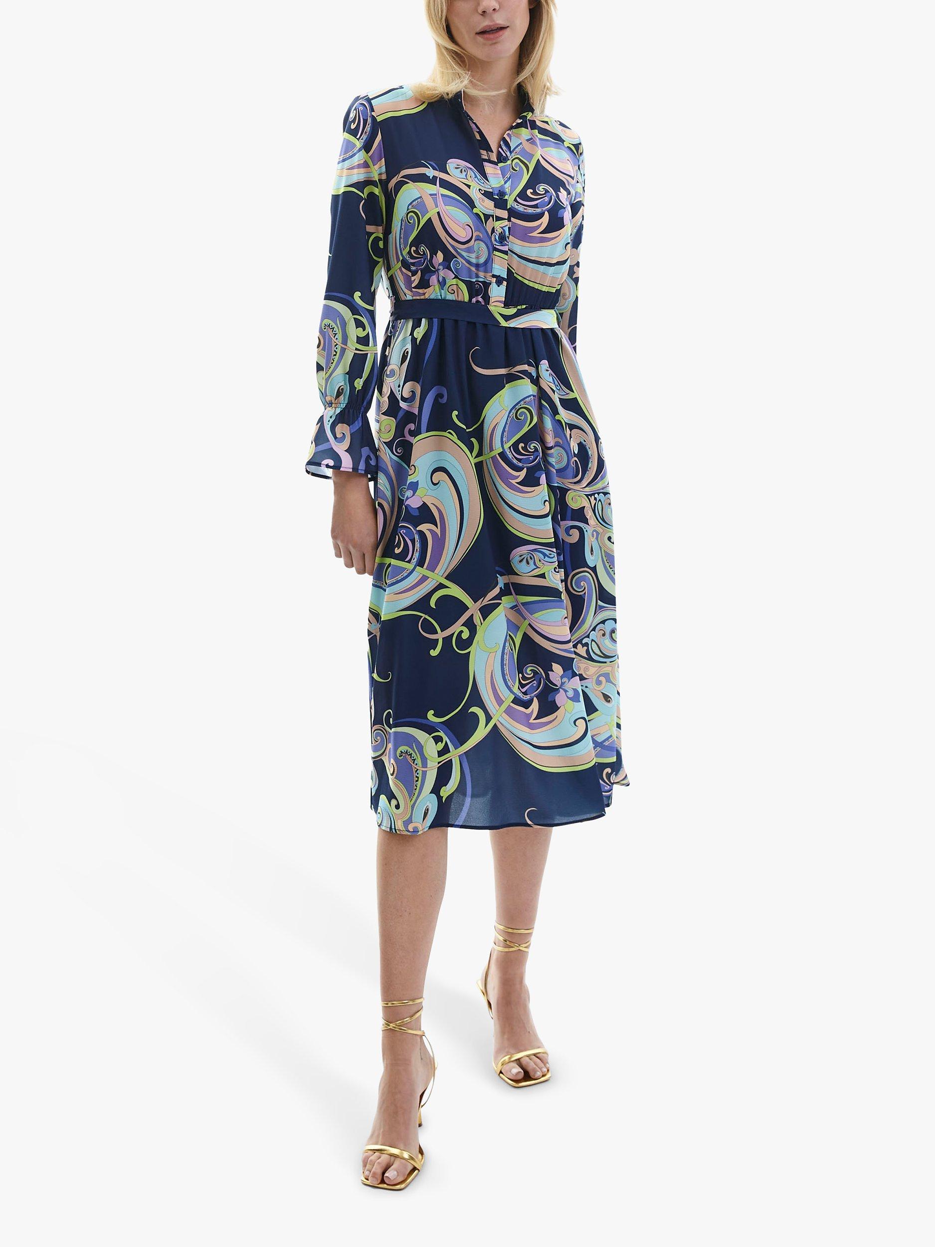 James Lakeland Print Midi Dress, Blue