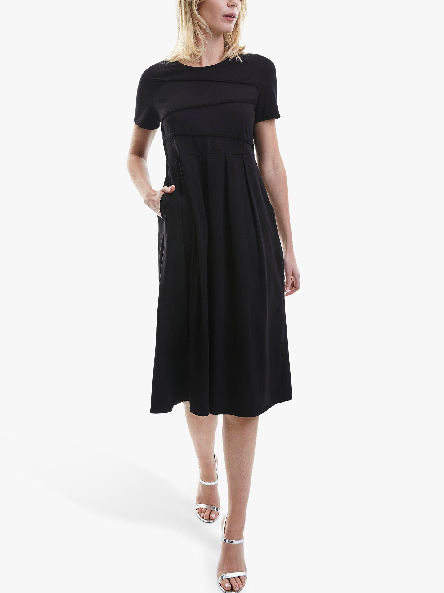 James Lakeland Pocket Midi Dress, Black, 8