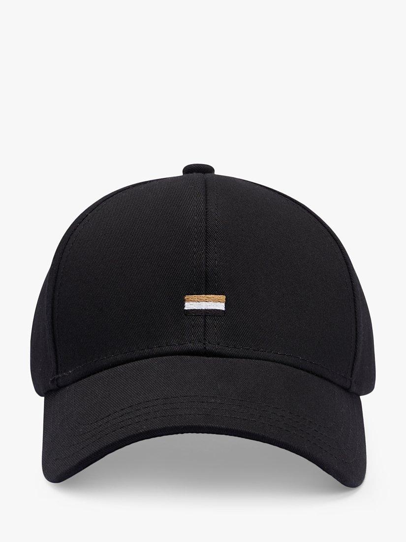 BOSS Zed Flag Embroidered Baseball Cotton Cap, Black