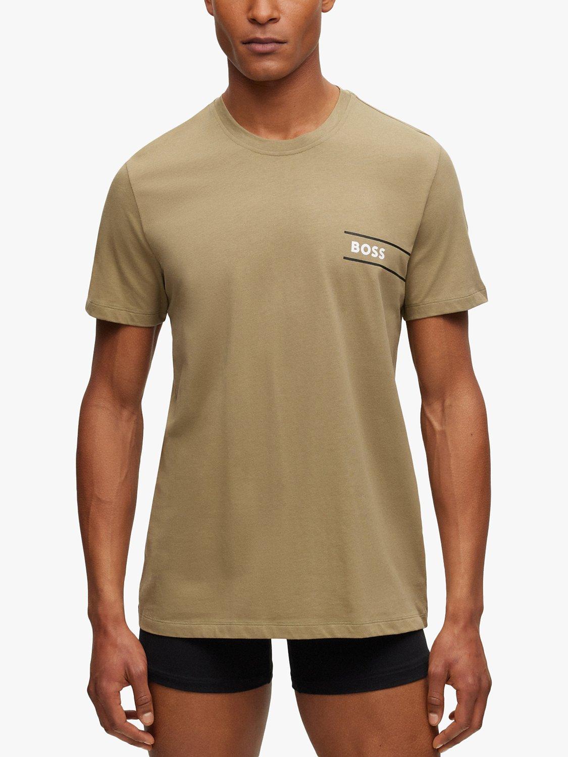 BOSS Cotton Lounge T-Shirt, Pastel Green