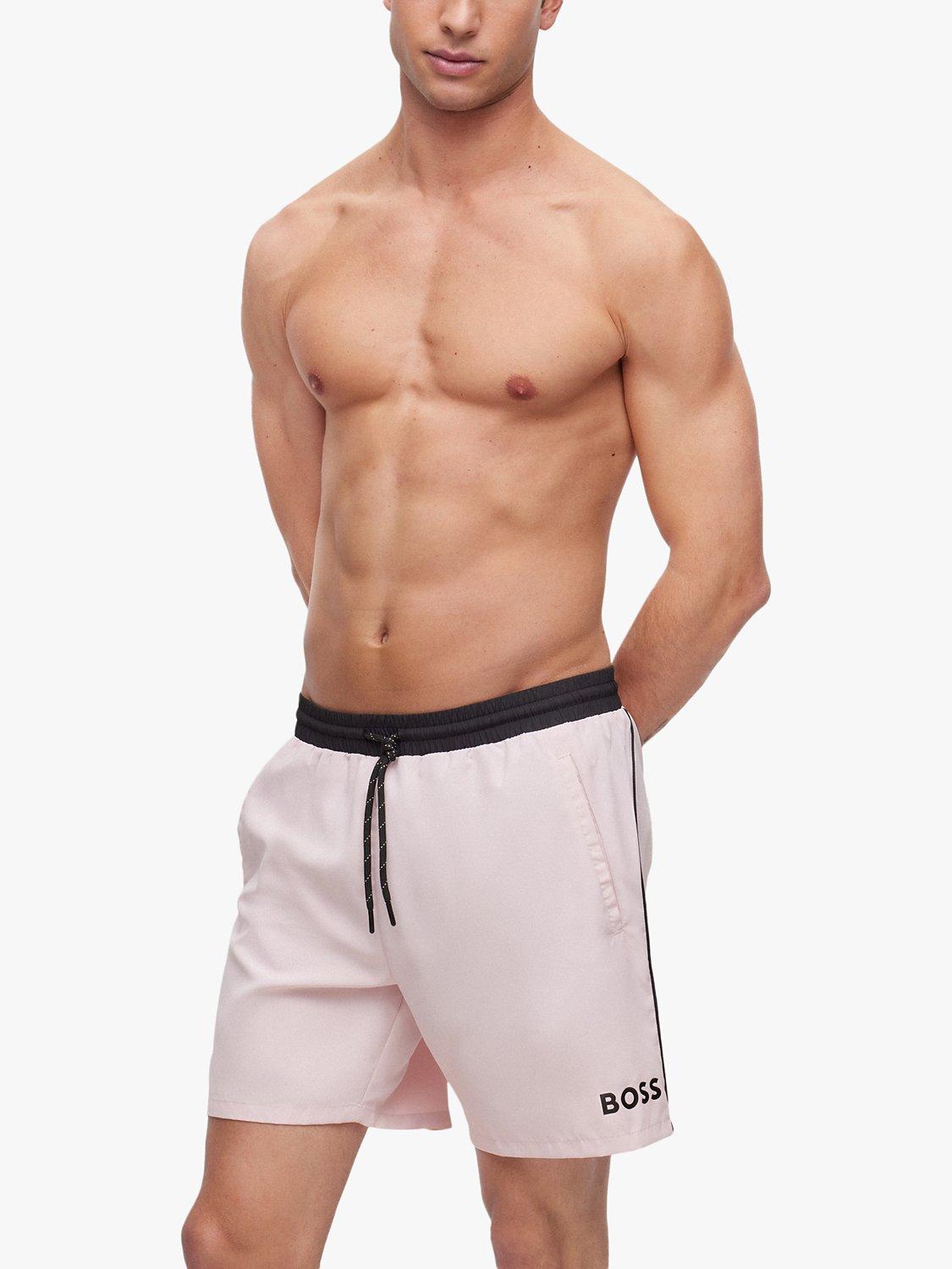 HUGO BOSS Starfish Swim Shorts, Light/Pastel Pink