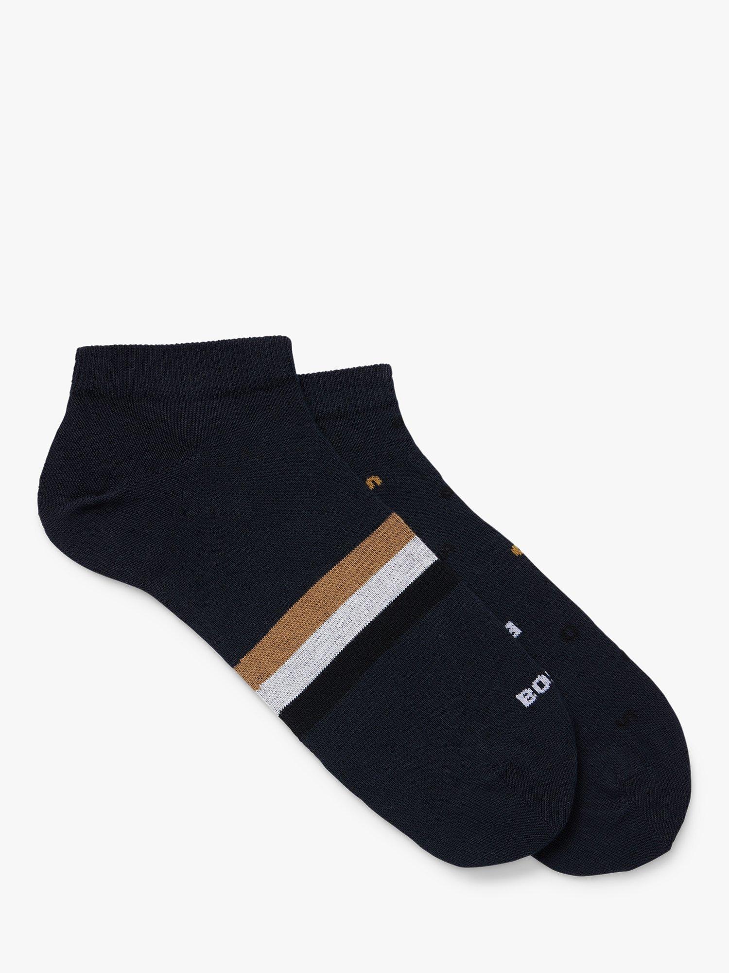 BOSS As Logo Trainer Socks, Dark Blue