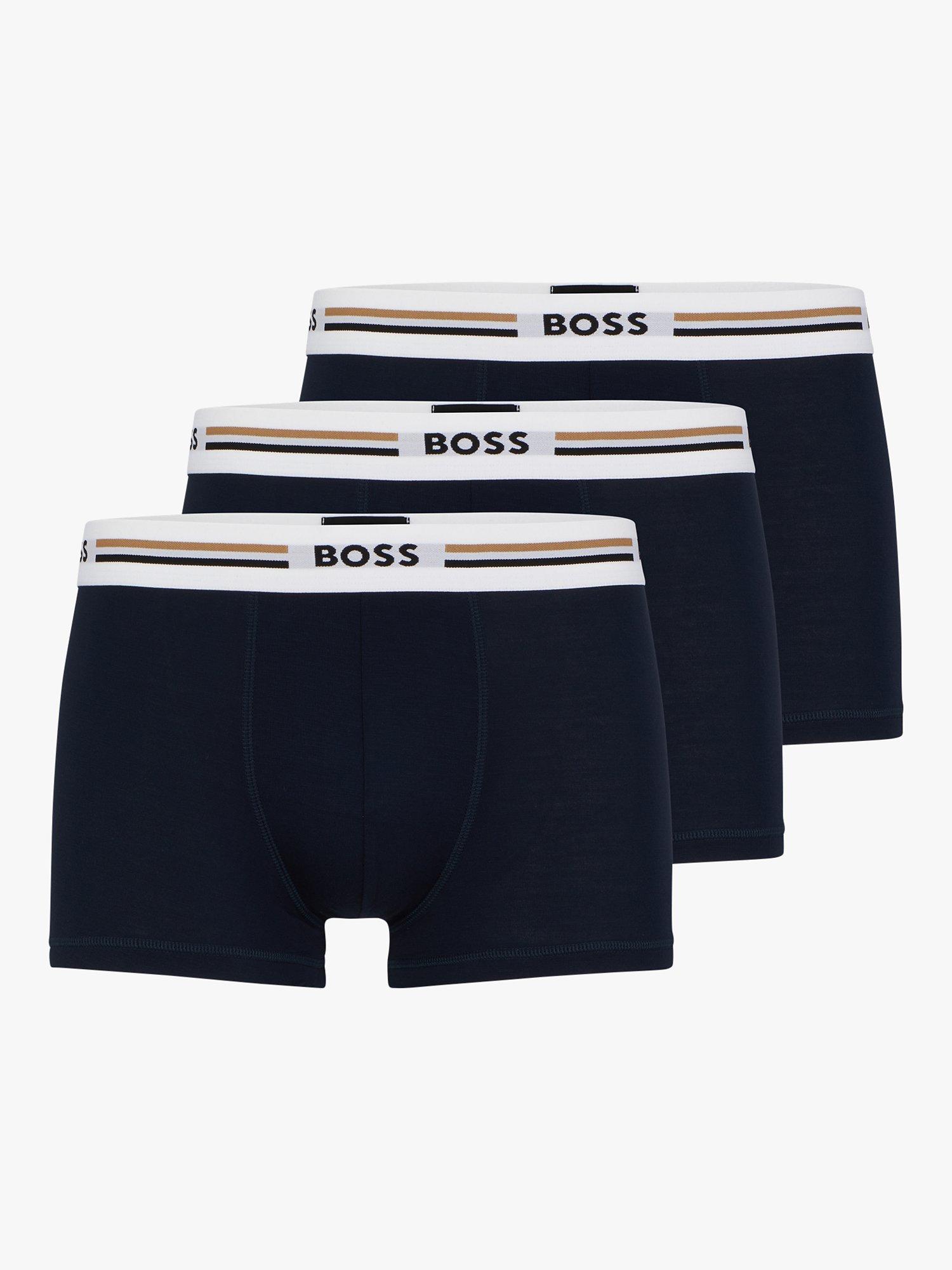 BOSS Revive Trunks, Pack of 3, Dark Blue