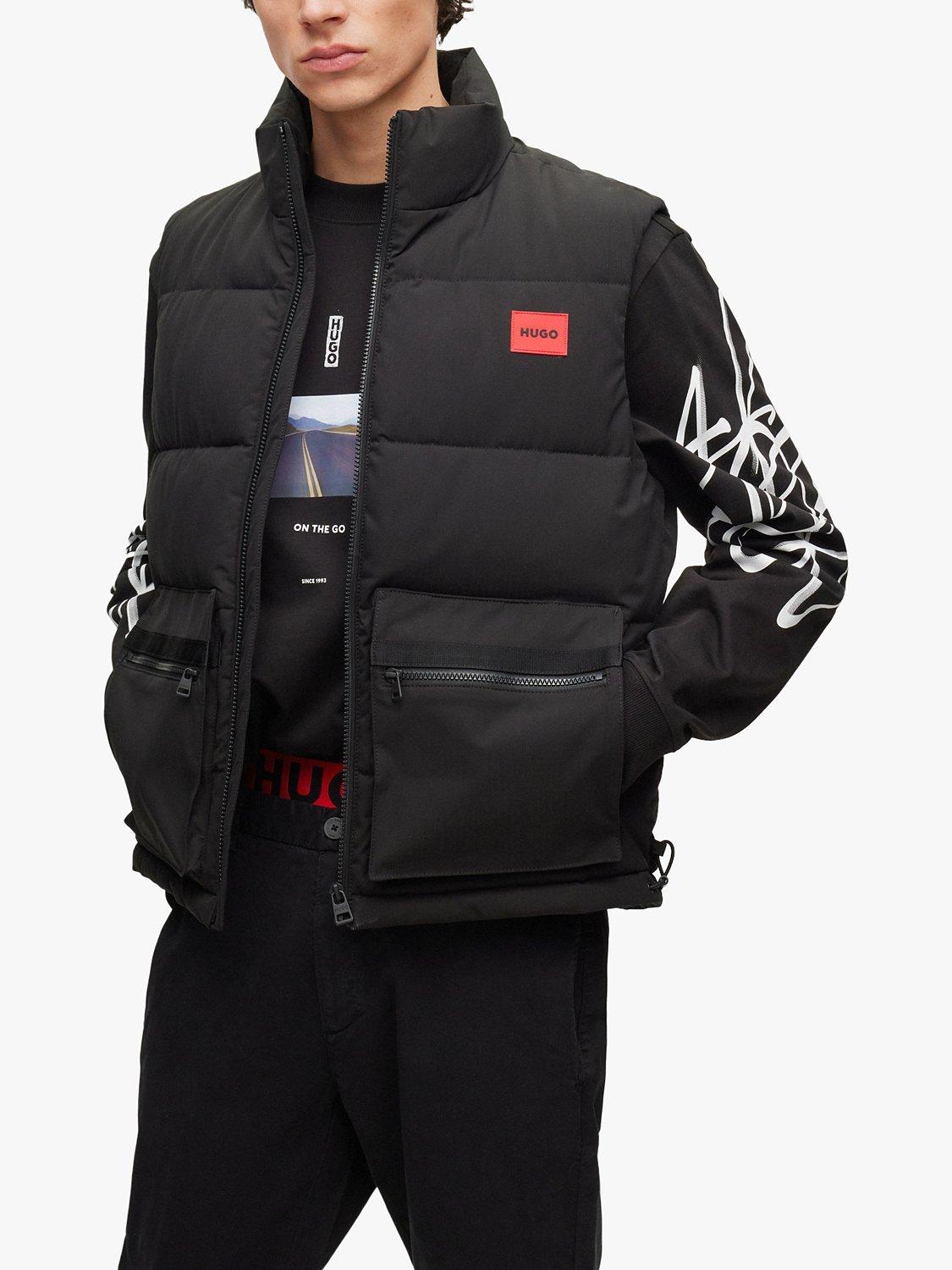 HUGO Baltino Quilted Gilet, Black