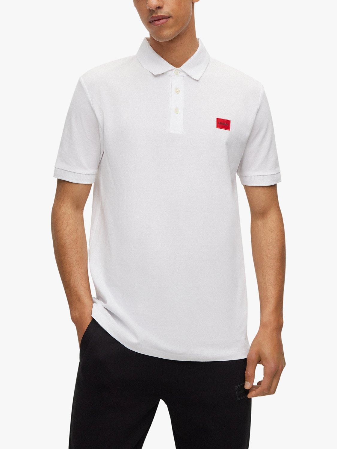 HUGO Dereso Slim Fit Polo Shirt, White